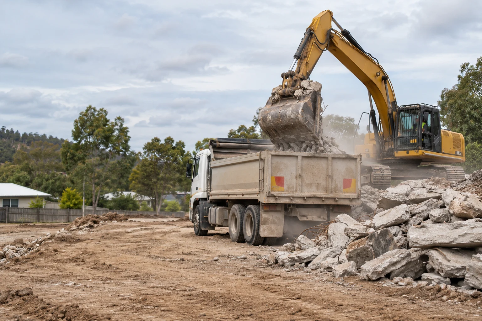 Illustrative concrete removal in a Brisbane setting