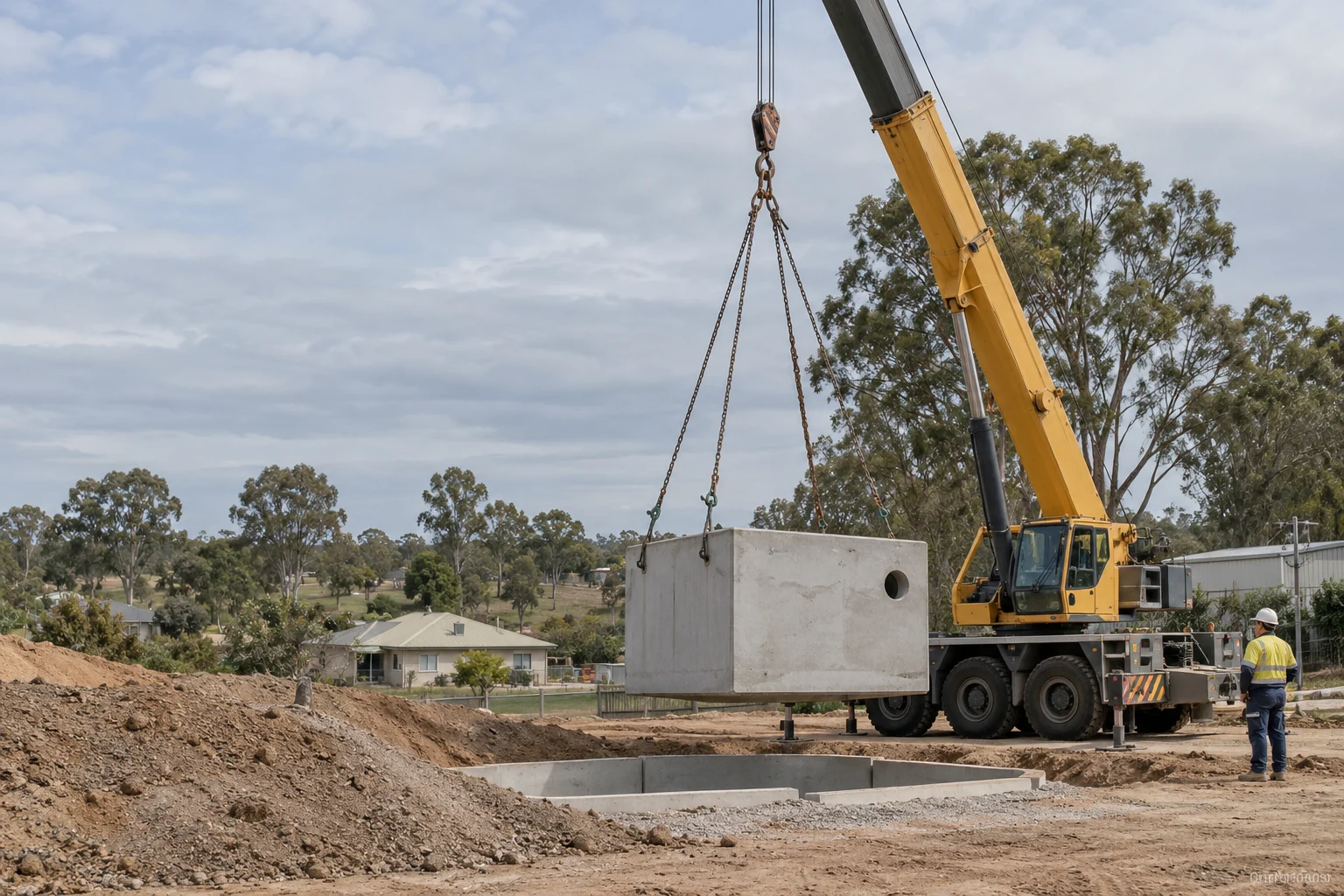 Illustrative lifting capabilities in a Brisbane setting