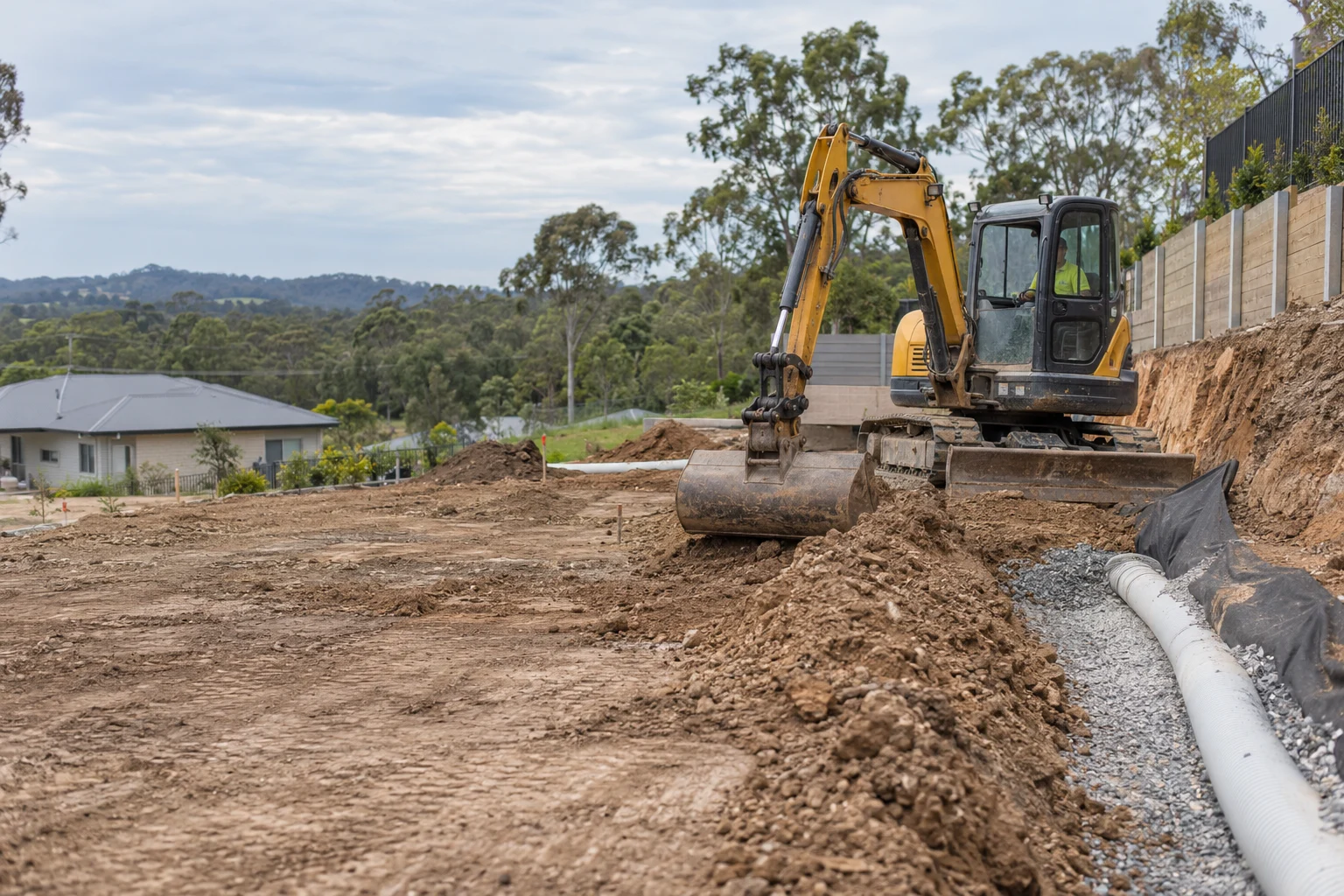 Retaining works