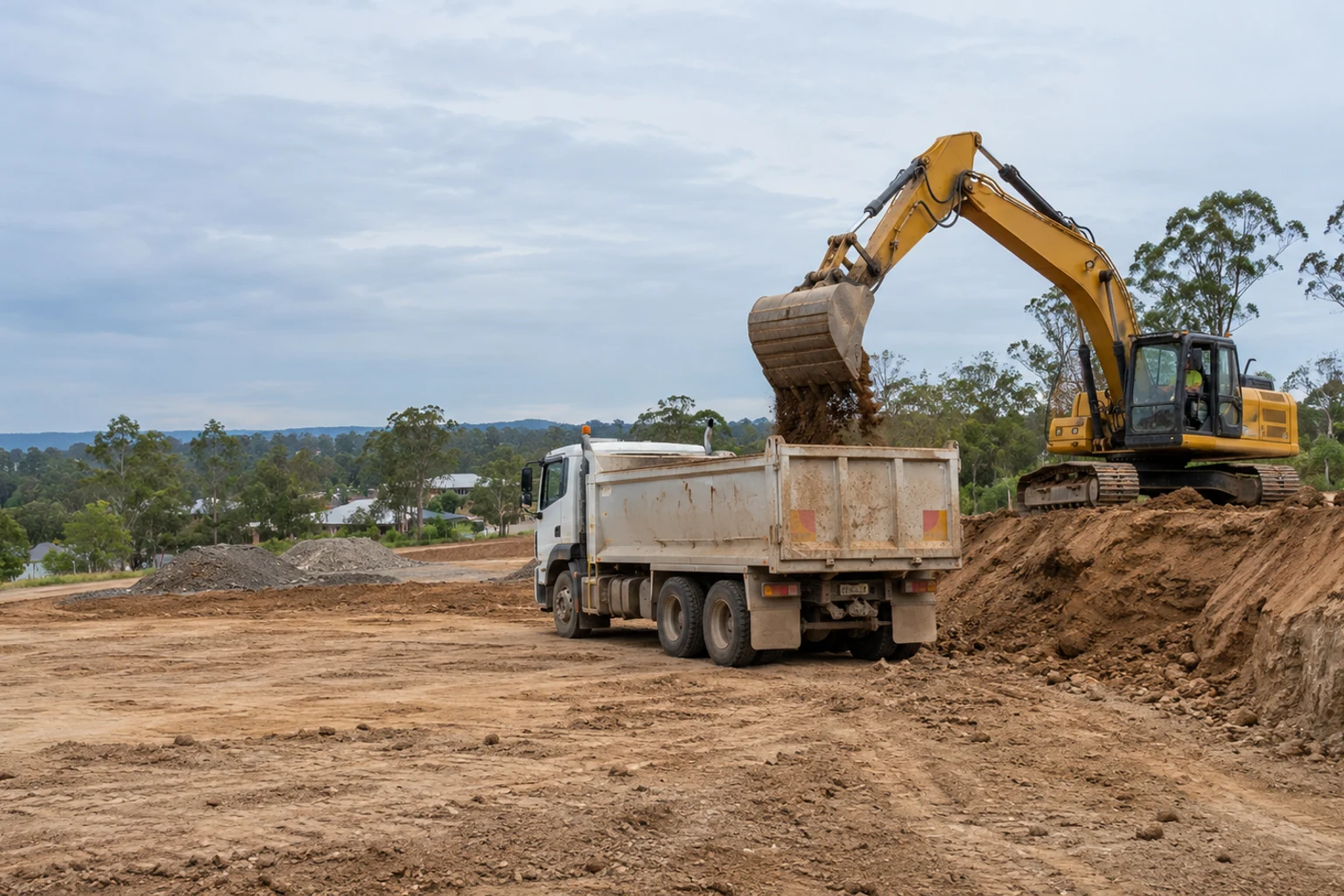Site Preparation, illustrative Brisbane scene